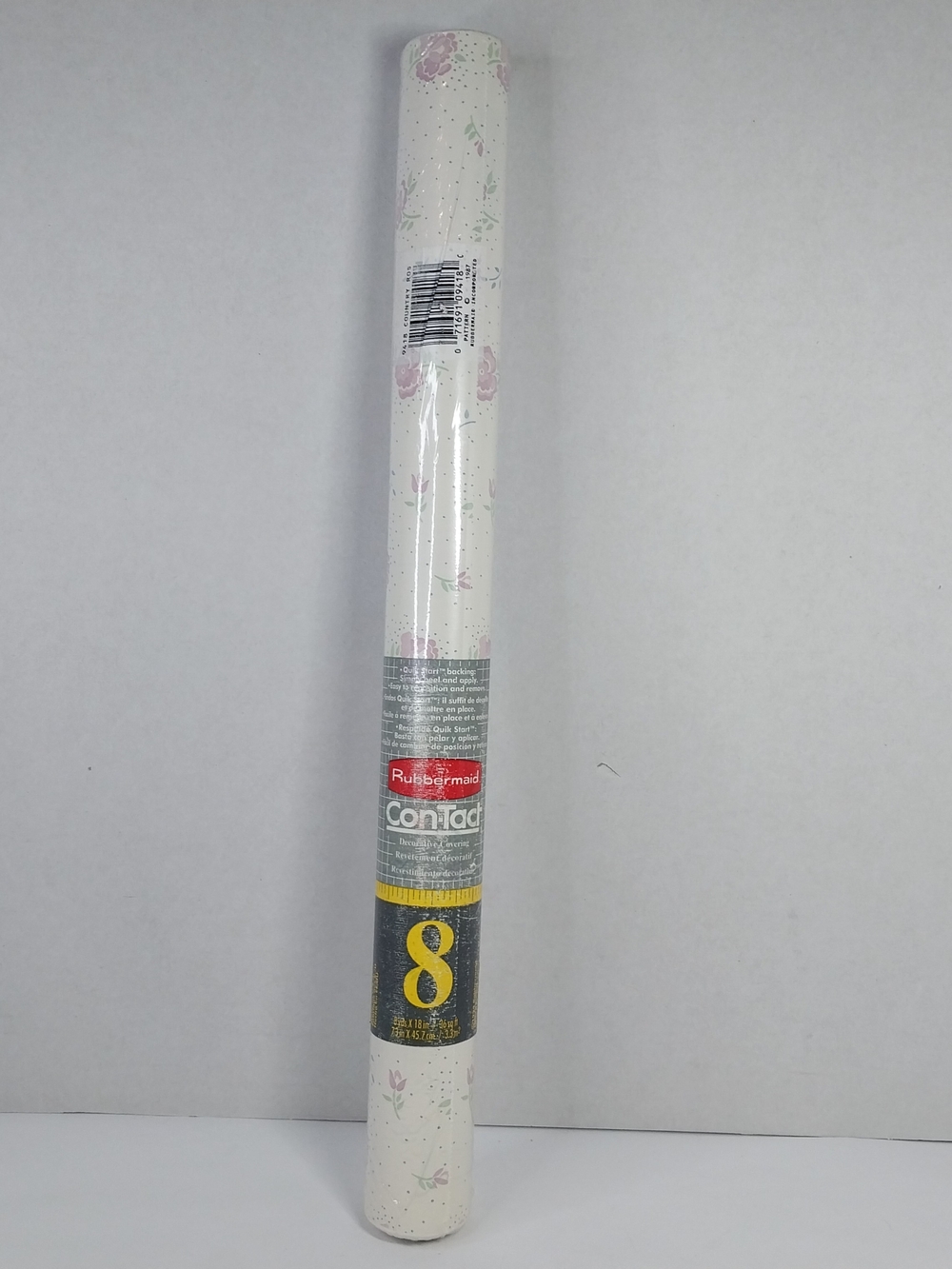 Vtg 1987 Rubbermaid Contact Paper Country Rose 8 Yards x 18" Cottagecore Rustic